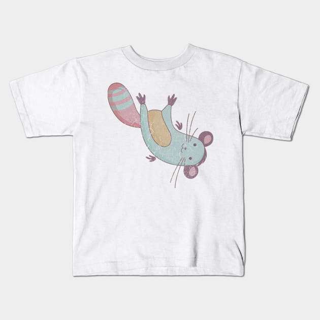 CHIBI CHINCHILLA Kids T-Shirt by Rhasani Tong Go